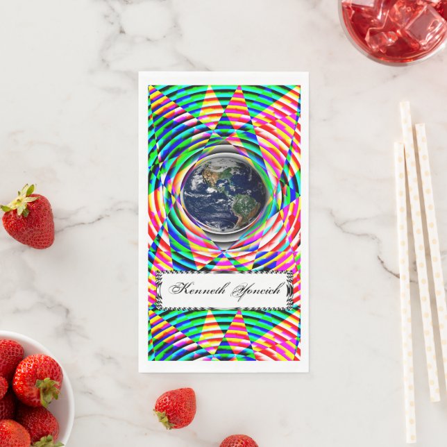 Earth Vibes by Kenneth Yoncich Napkin (Insitu)