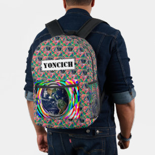 Earth Vibes by Kenneth Yoncich Printed Backpack
