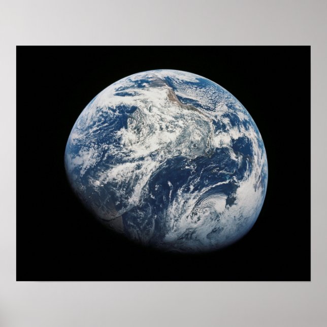 Earth viewed from Apollo 8 Poster (Front)
