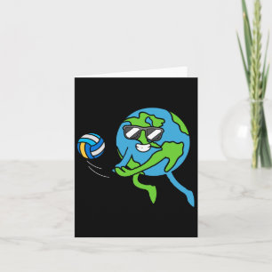Earth Volleyll Earth Day Environmental Awareness S Card