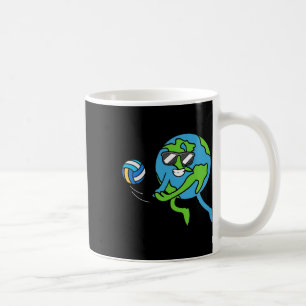 Earth Volleyll Earth Day Environmental Awareness S Coffee Mug