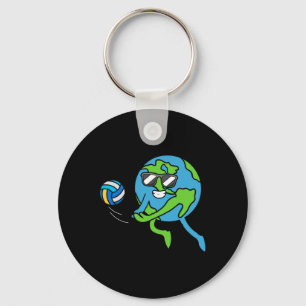 Earth Volleyll Earth Day Environmental Awareness S Key Ring