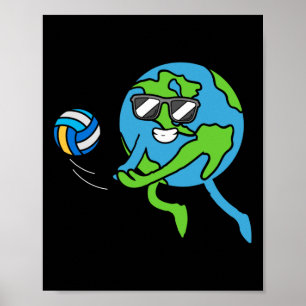 Earth Volleyll Earth Day Environmental Awareness S Poster