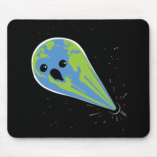Earth Vs. Black Hole Mouse Pad (Front)