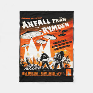 Earth vs. The Flying Saucers Fleece Blanket