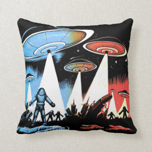 Earth vs the UFO Cushion