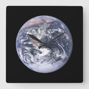 EARTH   WALL CLOCK