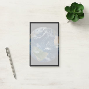 Earth With Clouds And Sea Ice Post-it Notes