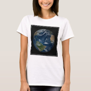 Earth With Clouds And Sea Ice T-Shirt