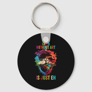 Earth Without Art Is Just Eh Painting Artist Pun A Key Ring