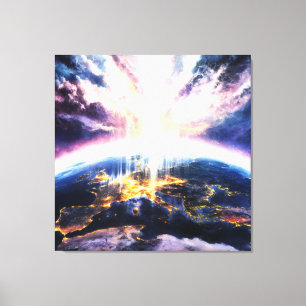 *~* Earth World Light Celestial Cosmic AP70 Canvas Print