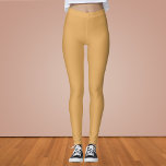 Earth Yellow Solid Color Leggings<br><div class="desc">Earth Yellow Solid Color</div>