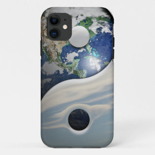 Earth Yin and Yang Symbol iPhone 11 Case