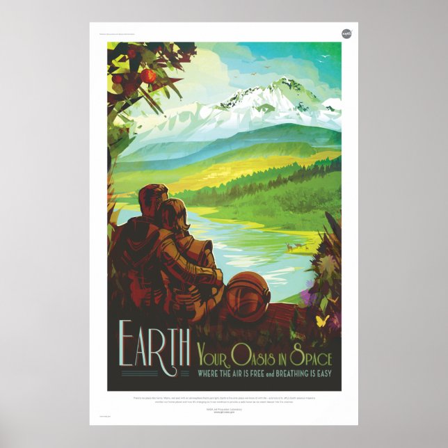 Earth, Your Oasis in Space Poster (Front)