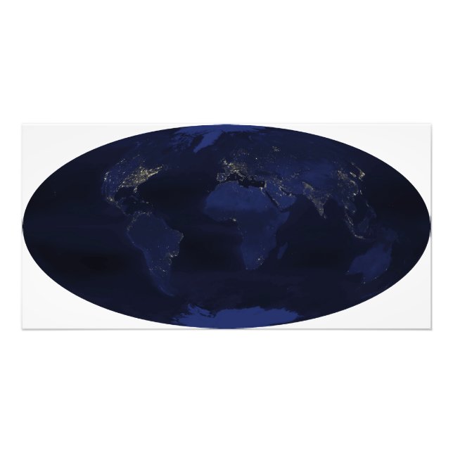 EarthÃ¯Â¿Â½s human-generated nighttime lights Photo Print (Front)