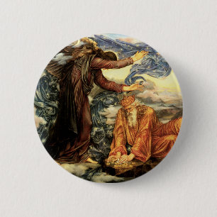 Earthbound by Evelyn De Morgan, Victorian Art 6 Cm Round Badge