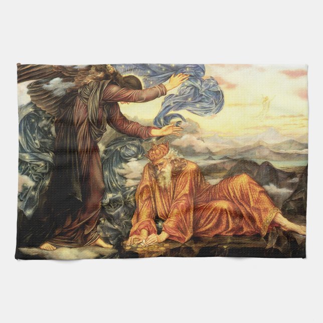 Earthbound by Evelyn De Morgan, Victorian Art Tea Towel (Horizontal)