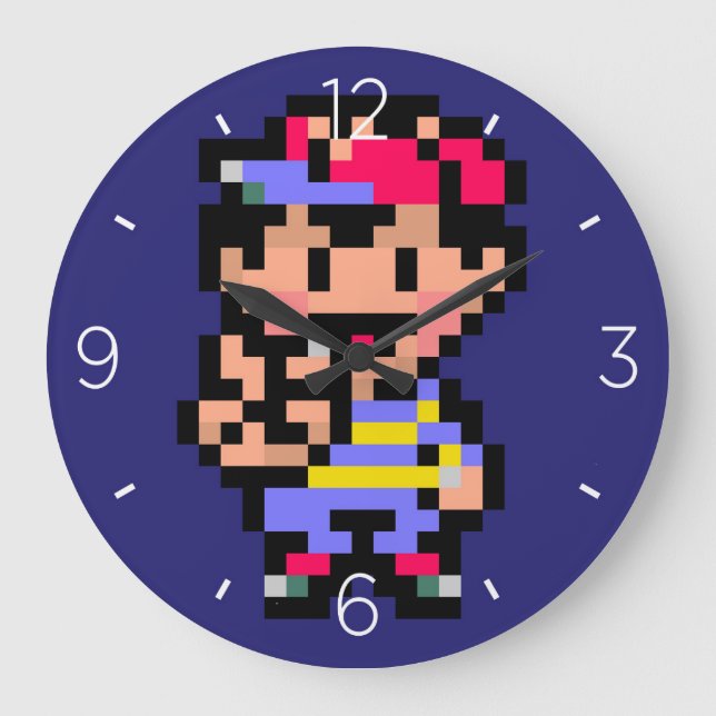 Earthbound Ness sprite Large Clock (Front)