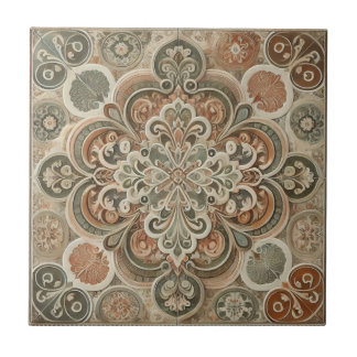 Earthen Bohemian Maximalist Ceramic Tile