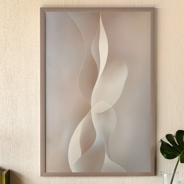 "Earthen Elegance" | Beige Abstract Art Poster (Creator Uploaded)
