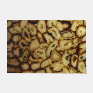 Earthen Green gold Quartz Agates   Doormat