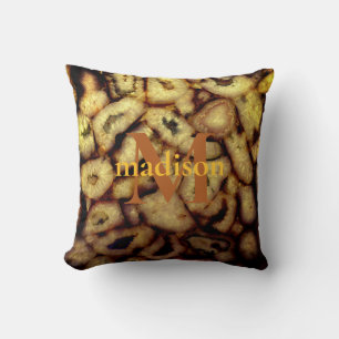 Earthen Green Quartz Agates monogram Cushion
