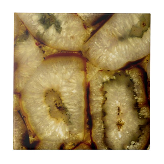 Earthen Green Quartz Agates Tile (Front)