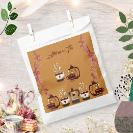 Earthen Mud Brown Teapot Cup Afternoon Tea Party  Favour Bag