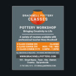 Earthen Pot Design, Pottery Classes, Potters Flyer<br><div class="desc">Earthen Pot Design,  Pottery Classes,  Potters Advertising Flyers By The Business Card Store.</div>