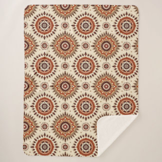 Earthen Radiance Mandala Sherpa Blanket