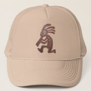 Earthenware Kokopelli Trucker Hat