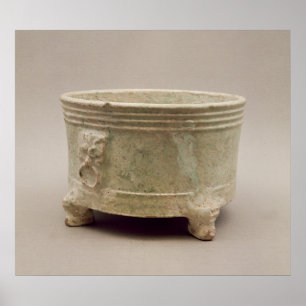 Earthenware tripod vessel poster