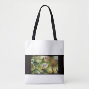 Earthlight and Healing Japanese Flowers and Poetry Tote Bag