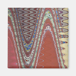 Earthly Abstract Magnet