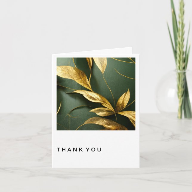 Earthly Floral Thank You Card (Front)