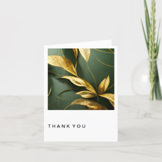 Earthly Floral Thank You Card