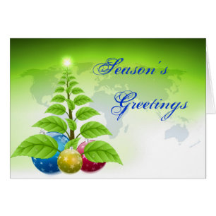 Earthly Season's Greetings Personalised Card