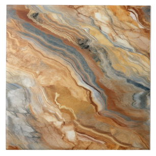 Earthly Tone Marble Pattern Ceramic Tile