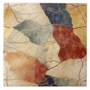 Earthly Tone Marble Pattern Ceramic Tile