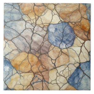 Earthly Tone Marble Pattern Ceramic Tile