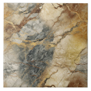 Earthly Tone Marble Pattern Ceramic Tile
