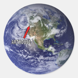 eARTHOUSE (You are here) Classic Round Sticker