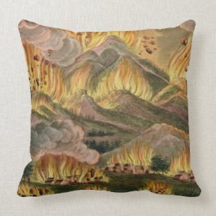 Earthquake and Eruption of the Mountain of Asama-y Cushion