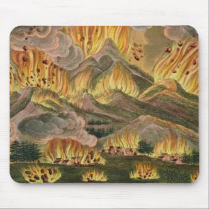 Earthquake and Eruption of the Mountain of Asama-y Mouse Pad
