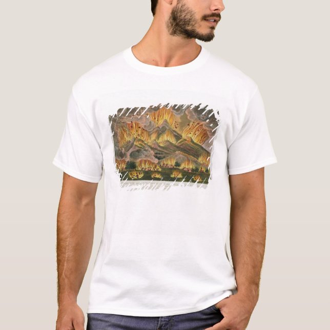 Earthquake and Eruption of the Mountain of Asama-y T-Shirt (Front)