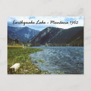 Earthquake Lake 1962 Montana Postcard