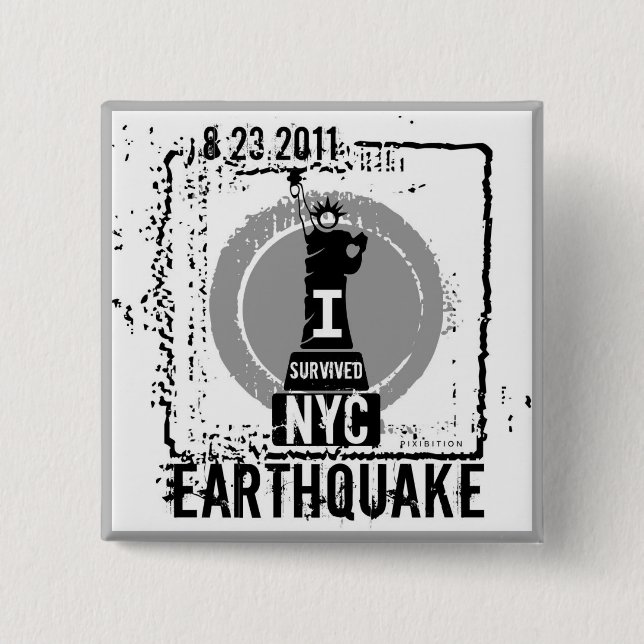 Earthquake NYC 2011 Button 2 (Front)