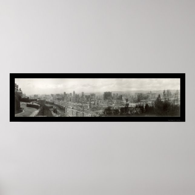 Earthquake Ruins SF Photo 1906 Poster (Front)