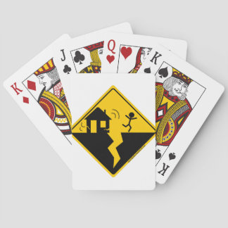 Earthquake Warning Merchandise and Clothing Playing Cards