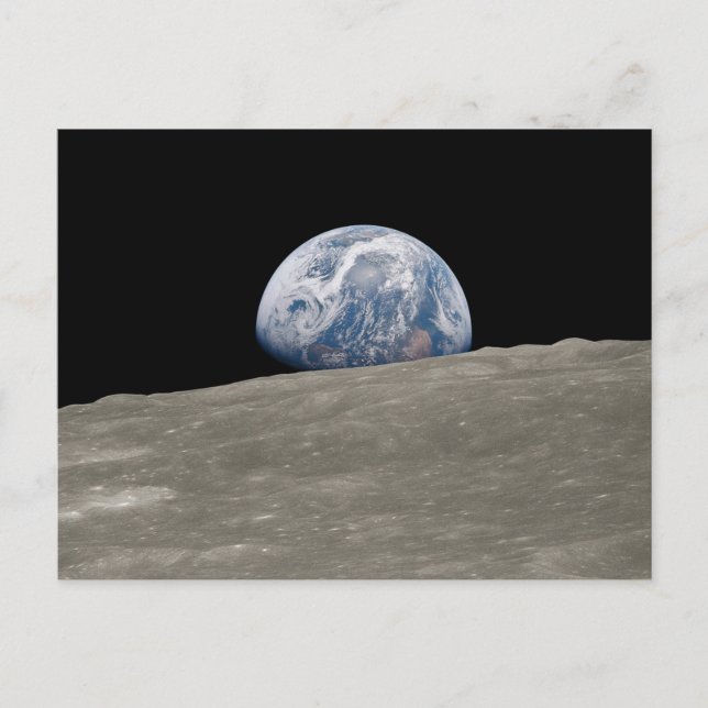 Earthrise Apollo 8 Postcard (Front)